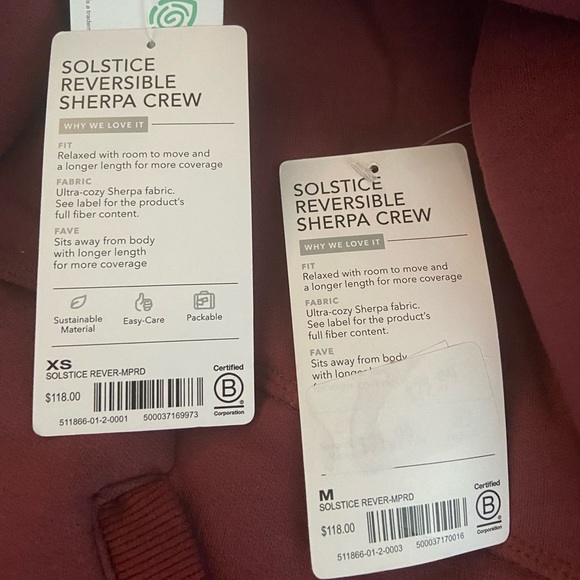 NWT Athleta Reversible Sherpa Hoodie - Picture 8 of 8